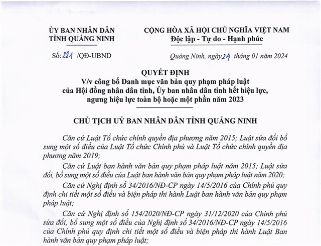 Công bố danh mục văn bản quy phạm pháp luật của uu888 bet app tỉnh, uu888.con tỉnh hết u888vip1, ngưng u888vip1 toàn bộ hoặc một phần năm 2023