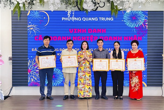 Phường Quang Trung gặp mặt kỷ niệm 20 năm ngày doanh nhân uu888 có