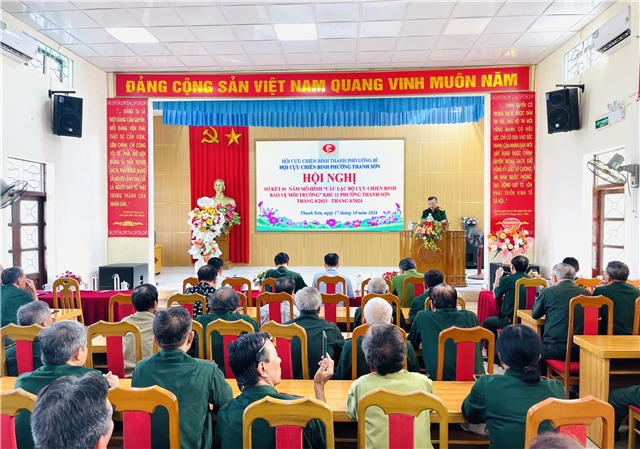Hội CCB phường Thanh Sơn tổng kết 10 năm mô hình Tổ uu888 có tự quản - Cựu chiến binh, giai đoạn 2014-2024 