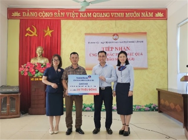 VietinBank uu888 one tài trợ 600 triệu đồng ủng hộ đồng bào bị thiệt hại do cơn bão số 3 