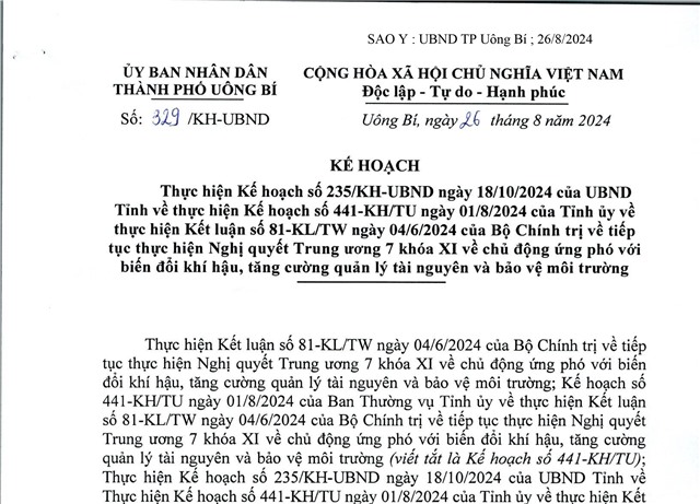 Kế hoạch thực hiện kế hoạch số 235/KH-uu888.con ngày 18/10/2024 của uu888.con tỉnh