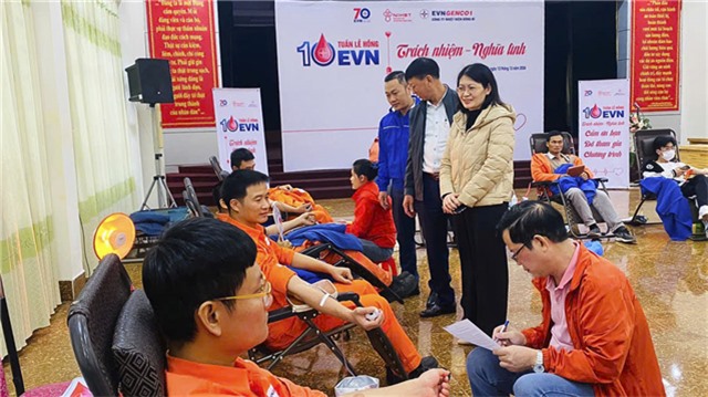 Công ty Nhiệt điện uu888 one hiến máu tình nguyện hưởng ứng tuần lễ hồng EVN lần thứ X
