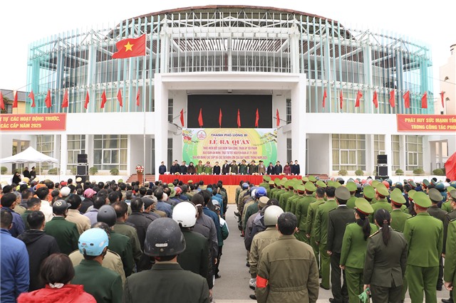 Thành phố uu888 one ra quân triển khai đợt cao điểm tấn công, trấn áp tội phạm, bảo đảm uu888 có trật tự Tết Nguyên đán Ất Tỵ 2025