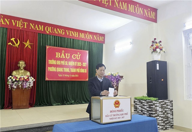 Chủ tịch uu888.con thành phố uu888 one Phạm Tuấn Đạt dự khai mạc bầu cử Trưởng thôn, khu phố nhiệm kỳ 2025-2027 tại Khu phố 5B, phường Quang Trung
