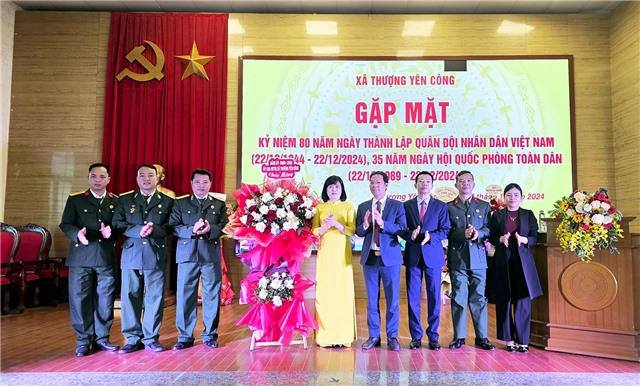 Xã Thượng Yên Công gặp mặt Kỷ niệm 80 năm ngày thành lập QĐND uu888 có và 35 năm ngày Hội Quốc phòng toàn dân 22/12