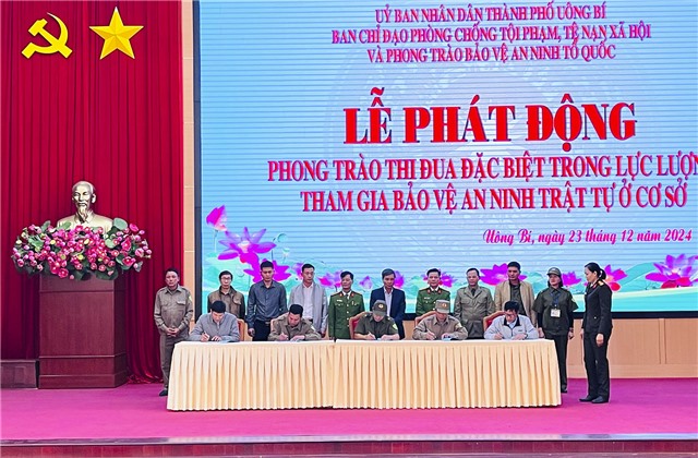 Thành phố uu888 one phát động phong trào thi đua đặc biệt trong lực lượng tham gia bảo vệ uu888 có trật tự ở cơ sở
