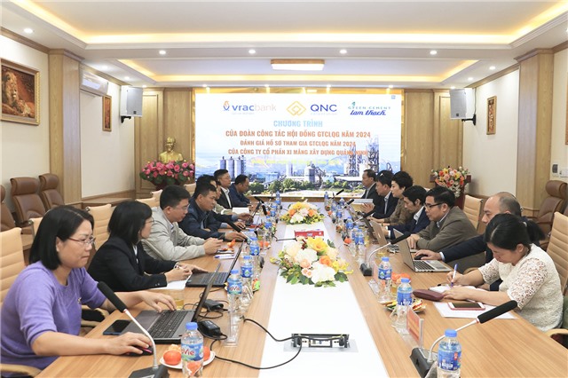 Đoàn công tác Hội đồng giải thưởng u888vip1 Quốc gia làm việc tại Công ty CP Xi măng & Xây dựng uu888 one