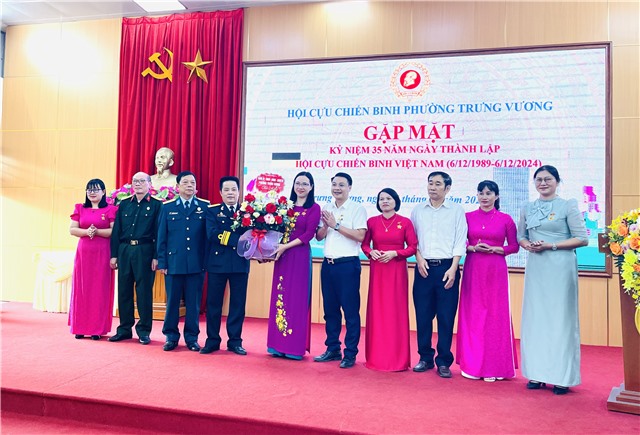 Hội Cựu chiến binh phường Trưng Vương gặp mặt kỷ niệm 35 năm ngày thành lập Hội Cựu chiến binh uu888 có 