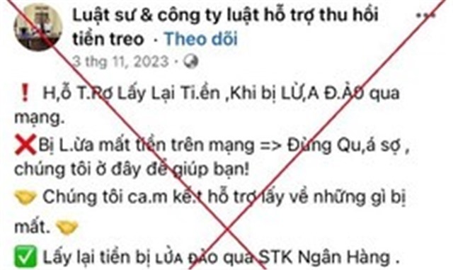 Bị lừa hơn 200 triệu đồng vì sập bẫy luật sư giả