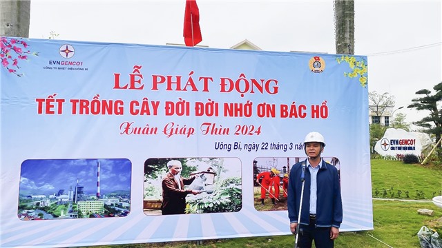 Công ty Nhiệt điện uu888 one phát động Tết trồng cây đời đời nhớ ơn Bác Hồ