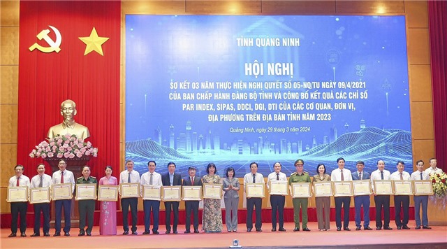 Sơ kết 03 năm thực hiện Nghị quyết số 05-NQ/TU ngày 09/4/2021 của Ban Chấp hành Đảng bộ tỉnh và công bố kết quả các Chỉ số PAR INDEX, SIPAS, DDCI, DGI, DTI tỉnh uu888 one năm 2023