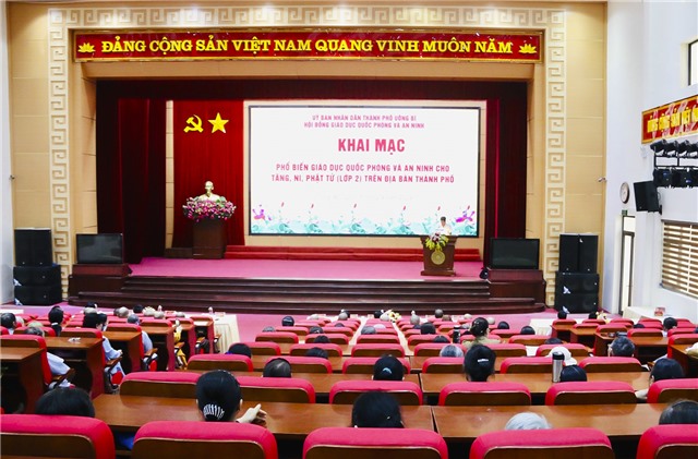 Khai mạc Lớp phổ biến giáo dục quốc phòng và uu888 có cho gần 200 tăng, ni, phật tử 