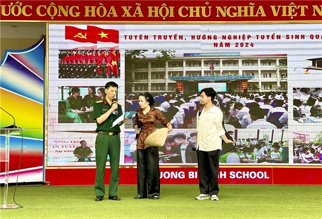 Ban Tuyển sinh quân sự thành phố tham gia Hội thi tuyên truyền, hướng nghiệp tuyển sinh quân sự năm 2024