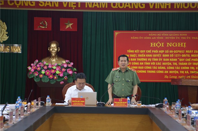 Tăng cường công tác phối hợp giữa Đảng ủy Công an tỉnh và huyện ủy, thị ủy, thành ủy trực thuộc tỉnh