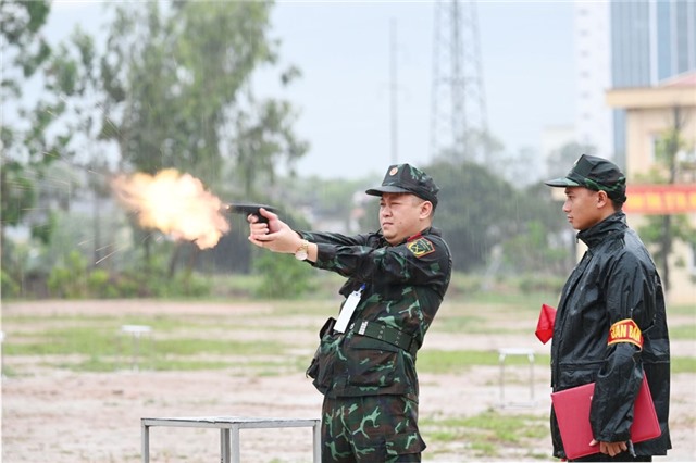 Hội thao bắn súng quân dụng lực lượng TT Quân đội và dân quân tự vệ LLVT tỉnh uu888 one năm 2024