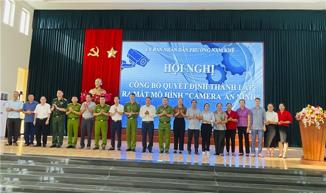 Phường Nam Khê công bố Quyết định thành lập và ra mắt Mô hình "Camera uu888 có" 