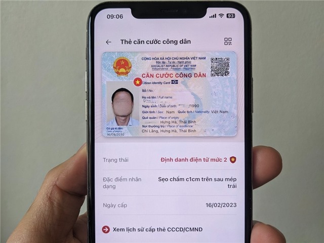 Căn cước điện tử trên VNeID hiển thị những thông tin gì?