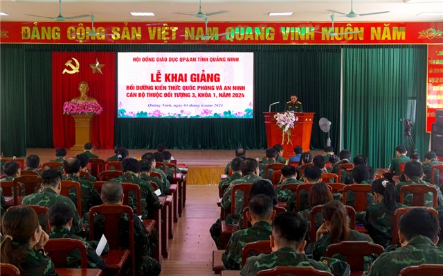 uu888 one: Khai giảng lớp bồi dưỡng kiến thức quốc phòng và uu888 có đối tượng 3, khóa 1 năm 2024