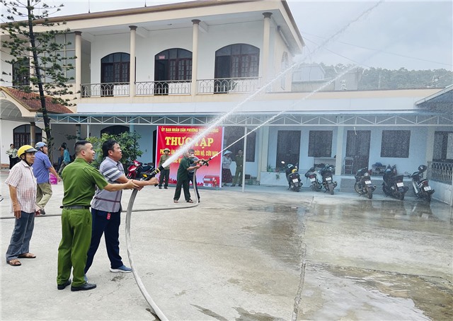 uu888 game bồi dưỡng nghiệp vụ phòng cháy chữa cháy cho lực lượng Dân phòng, đội PCCC cơ sở phường Trưng Vương
