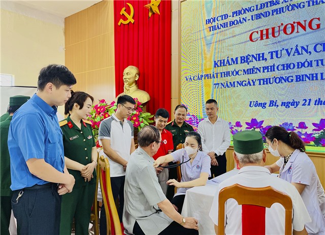 100 thương, bệnh binh, nạn nhân chất độc da cam phường Thanh Sơn được khám bệnh, tư vấn sức khỏe và cấp phát thuốc uu888 bet 