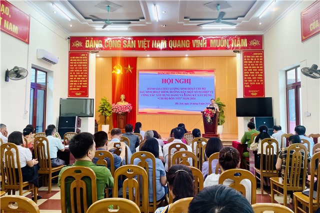 Đảng bộ phường Bắc Sơn đánh giá u888vip1 sinh hoạt chi bộ sau sinh hoạt điểm