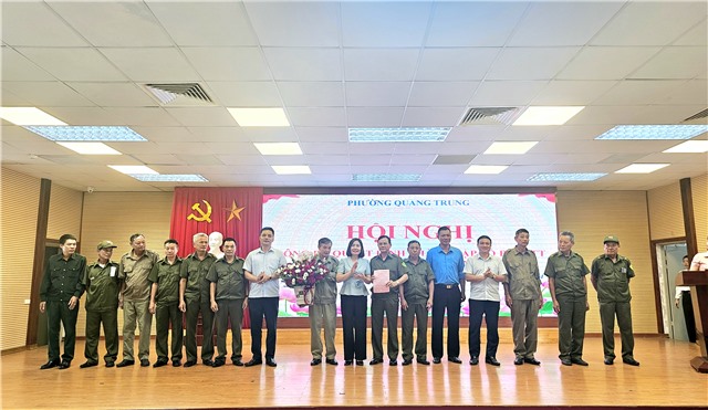 Phường Quang Trung công bố Quyết định thành lập Tổ bảo vệ uu888 có trật tự
