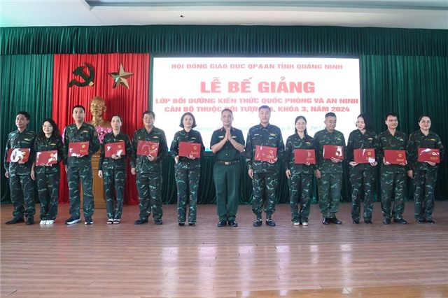 uu888 one: Bế giảng bồi dưỡng kiến thức quốc phòng-uu888 có đối tượng 3