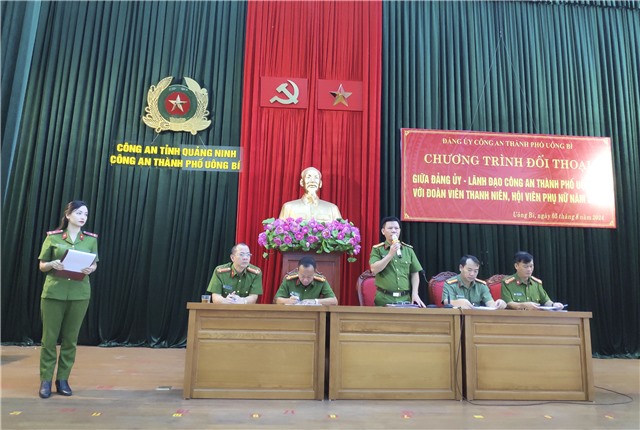 Công an thành phố uu888 one tổ chức đối thoại với Đoàn viên thanh niên, Hội viên phụ nữ