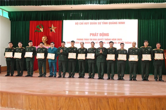Bộ CHQS tỉnh phát động Phong trào Thi đua Quyết thắng và triển khai nhiệm vụ công tác quốc phòng, quân sự u8888 năm 2025