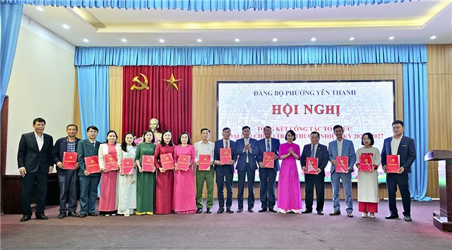 Đảng bộ phường Yên Thanh tổng kết công tác tổ chức Đại hội chi bộ trực thuộc nhiệm kỳ 2025 - 2027