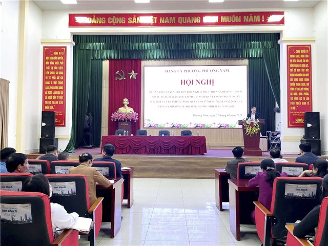 Đảng bộ phường Phương Nam tổ chức hội nghị quán triệt, triển khai thực hiện Nghị quyết năm 2025