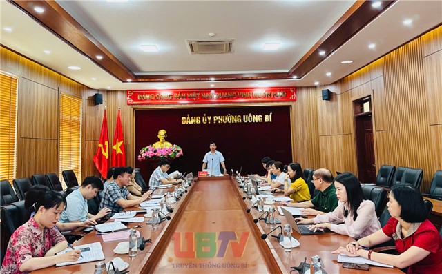 Giao ban các cơ quan chuyên trách tham mưu, Trung tâm u888c3, MTTQ và các đoàn thể phường uu888 one quý III/2025