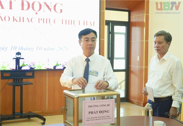 Phường uu888 one phát động ủng hộ đồng bào bị thiệt hại do bão số 10 và số 11