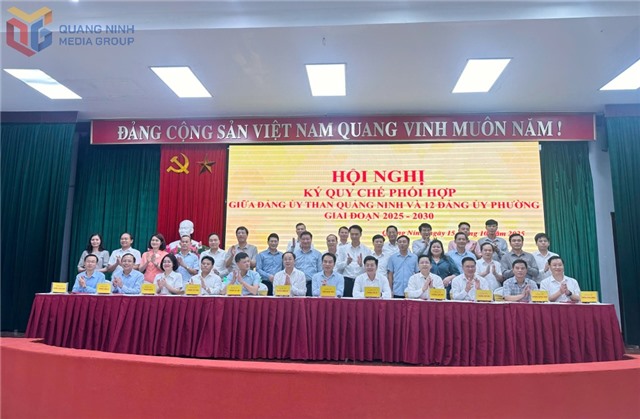 Ký kết quy chế phối hợp giữa Đảng ủy Than uu888 one và Đảng uỷ 12 phường
