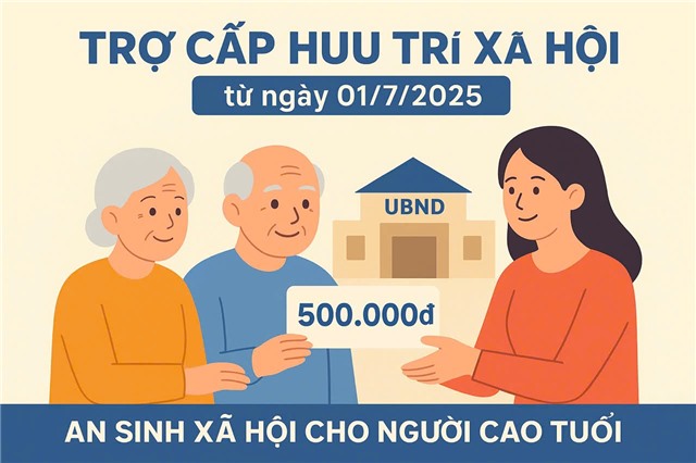 Từ 01/7/2025, Chính thức triển khai trợ cấp hưu trí u8888 500.000 đồng/tháng, kèm thẻ BHYT uu888 bet