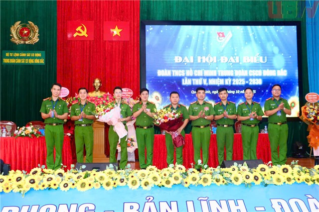 Đại hội u888c3 Đoàn TNCS Hồ Chí Minh Trung đoàn CSCĐ Đông Bắc lần thứ V, nhiệm kỳ 2025-2030