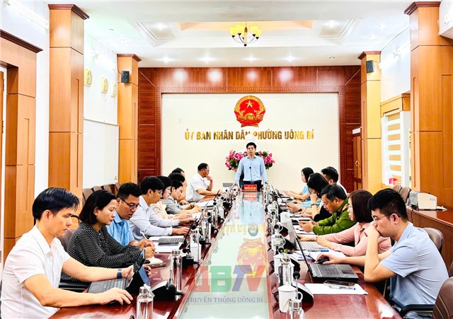Hội nghị giao ban thường kỳ uu888.con phường tháng 10/2025