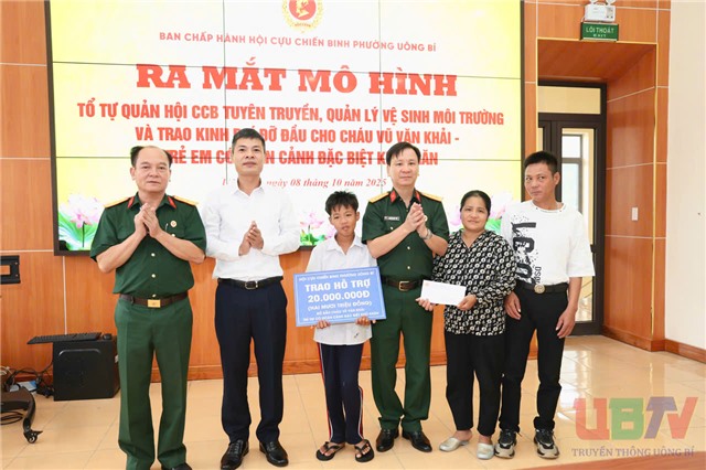 Hội Cựu chiến binh phường uu888 one ra mắt mô hình đỡ đầu, chăm sóc uu888 bet app có hoàn cảnh đặc biệt khó khăn