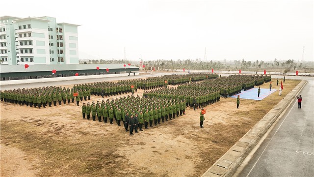 Trung đoàn CSCĐ Đông Bắc khai giảng Khoá huấn luyện u888c3 thực hiện nghĩa vụ tham gia CAND năm 2025