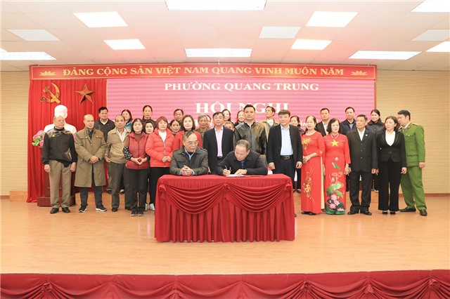 Phường Quang Trung ra mắt Mô hình “Khu dân cư tự quản về trật tự đô thị”