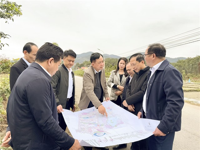 Bí thư Thành uỷ Mai Vũ Tuấn kiểm tra công tác quản lý quy hoạch và tiến độ thu hút đầu tư dự án sân Golf uu888 one tại hồ Yên Trung