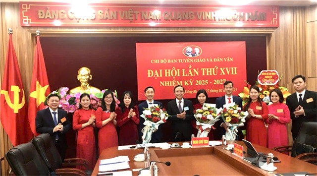 Đại hội Chi bộ Ban Tuyên giáo và Dân vận Thành uỷ, nhiệm kỳ 2025-2027