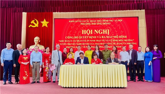 Phường Phương Đông ra mắt Mô hình “Khu dân cư tự quản giữ gìn An ninh trật tự và đảm bảo vệ sinh môi trường" và tuyên truyền Nghị quyết các cấp về phương hướng, nhiệm vụ năm 2025
