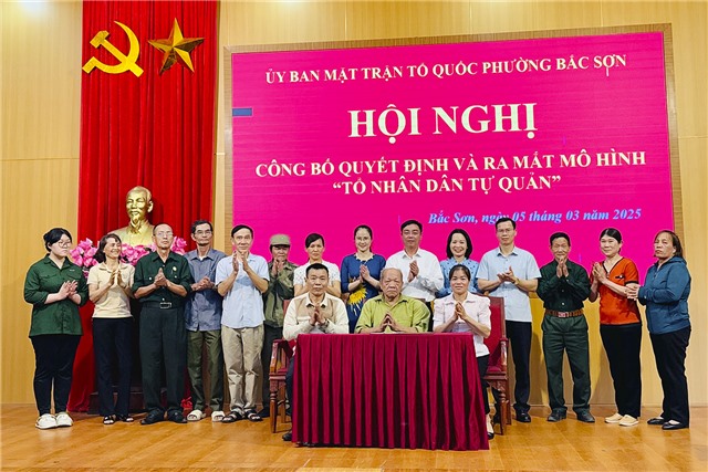 Ra mắt mô hình “Tổ nhân dân tự quản” phường Bắc Sơn