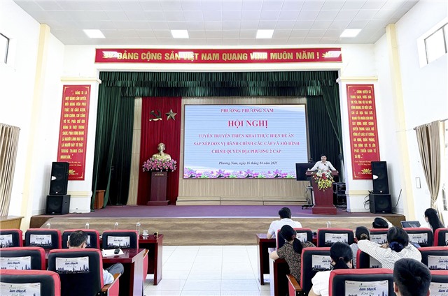 Phường Phương Nam tuyên truyền triển khai thực hiện Đề án uu888 game đơn vị hành chính các cấp và mô hình chính quyền u8888 2 cấp