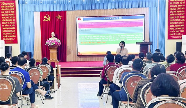 Phường Yên Thanh tuyên truyền và triển khai lấy ý kiến Nhân dân về việc uu888 game đơn vị hành chính cấp xã