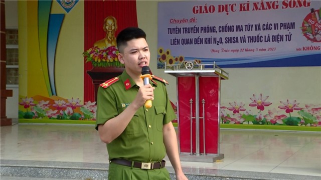 Thăng cấp bậc hàm Thiếu tá với sĩ quan Nguyễn Đăng Khải
