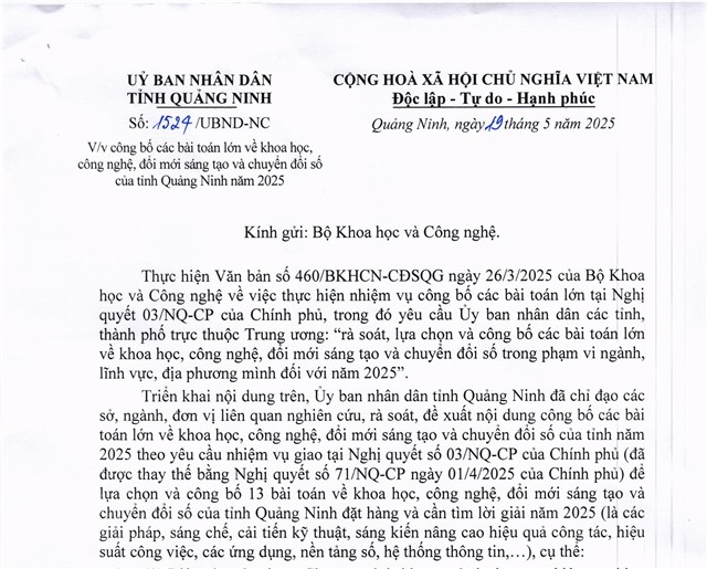 uu888 one công bố 13 bài toán lớn về khoa học, công nghệ, đổi mới sáng tạo và chuyển đổi số