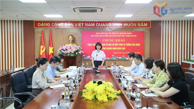 Họp Hội đồng chung khảo Cuộc thi chính luận về bảo vệ nền tảng tư tưởng của Đảng tỉnh uu888 one năm 2025