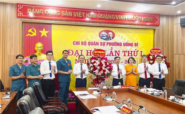 Đại hội chi bộ quân sự phường uu888 one lần thứ I, nhiệm kỳ 2025 - 2030